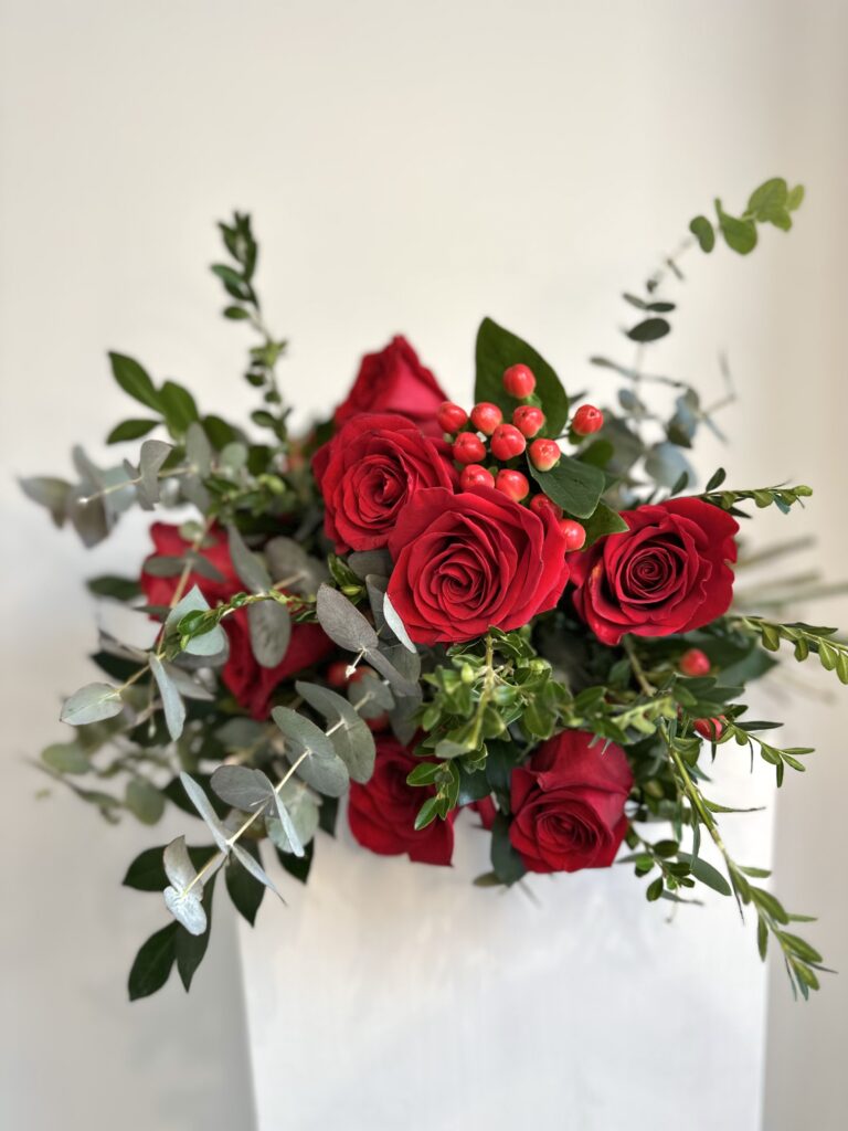 ramo especial de san Valentín de rosas